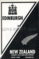 Edinburgh v New Zealand 1983 rugby  Programmes